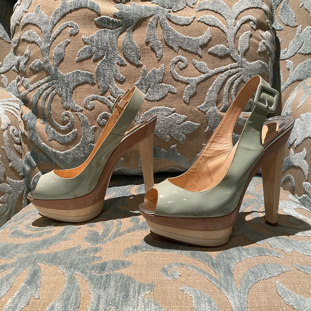 Christian Louboutin open toe pumps